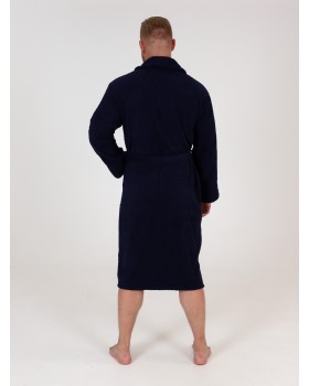 Халат мужской махра синий 48Вес: - кг. размер-foto4