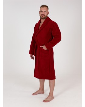 Халат мужской махровый бордо 52Вес: - кг. размер-foto7