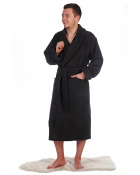 Халат мужской махровый чернильный 56Вес: - кг. размер-foto4