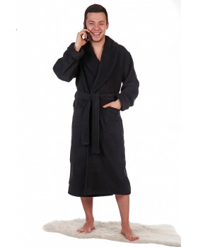Халат мужской махровый чернильный 56Вес: - кг. размер-foto5