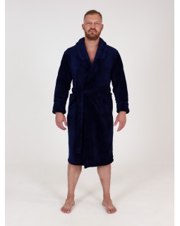 Халат мужской велсофт синий 52Вес: - кг. размер-foto12