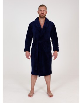 Халат мужской велсофт синий 46Вес: - кг. размер-foto12