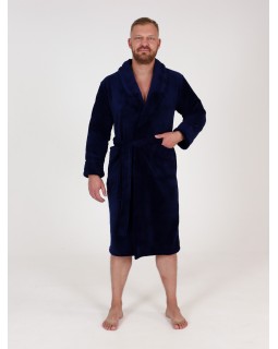 Халат мужской велсофт синий 52Вес: - кг. размер-foto13