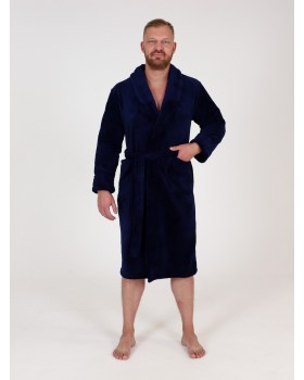 Халат мужской велсофт синий 46Вес: - кг. размер-foto13