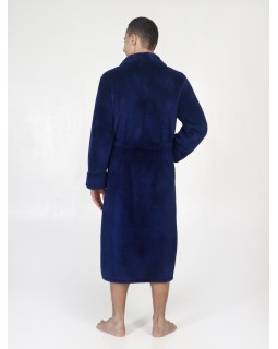 Халат мужской велсофт синий 52Вес: - кг. размер-foto7