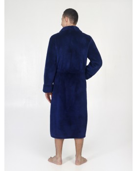 Халат мужской велсофт синий 46Вес: - кг. размер-foto7
