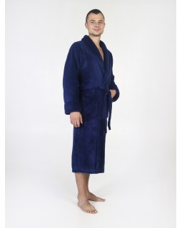Халат мужской велсофт синий 52Вес: - кг. размер-foto8