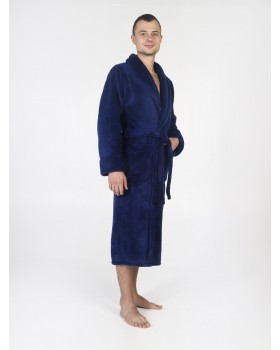 Халат мужской велсофт синий 46Вес: - кг. размер-foto8
