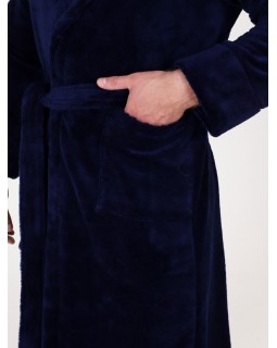 Халат мужской велсофт синий 52Вес: - кг. размер-foto10