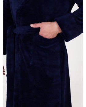 Халат мужской велсофт синий 46Вес: - кг. размер-foto10
