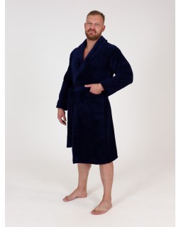 Халат мужской велсофт синий 52Вес: - кг. размер-foto11