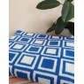 Одеяло 100% хлопок 170x200 квадраты синий 400гр 