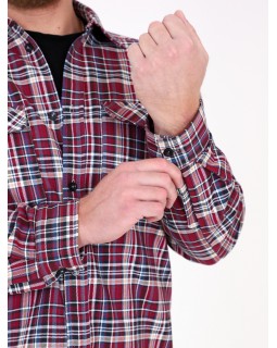 Рубашка фуле мужская (красный) 46Вес: - кг. размер-foto5