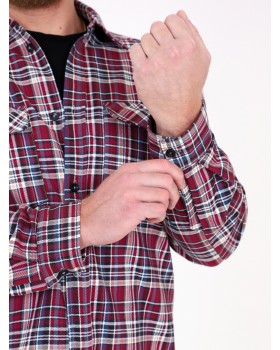 Рубашка фуле мужская (красный) 46Вес: - кг. размер-foto5